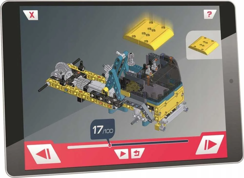 Mechanikos laboratorijos konstrukcijų rinkinys - Betono maišyklė - Clementoni 50807