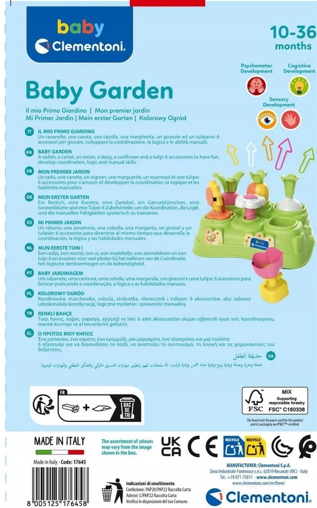 Lavinimo žaislas Clementoni Baby Garden 17277