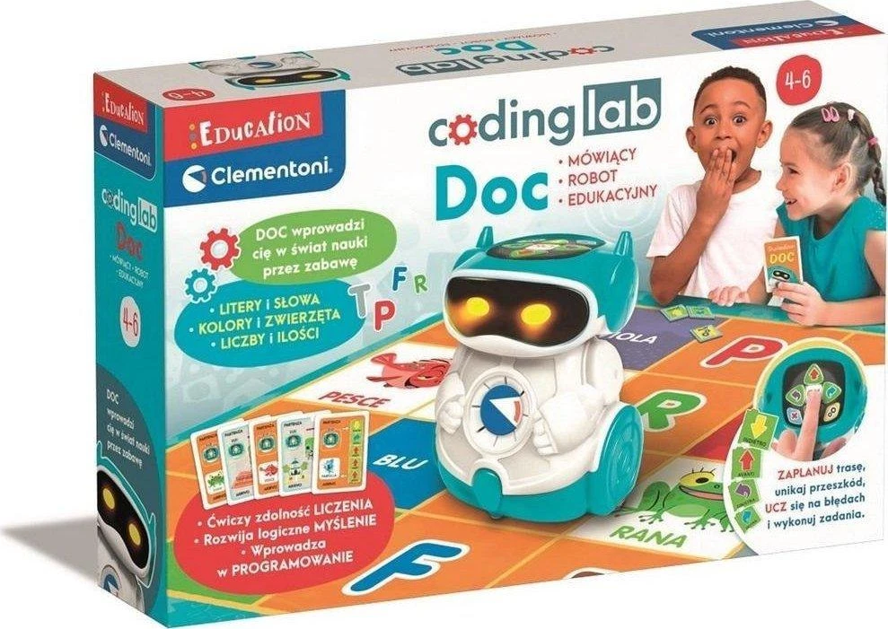 DOC - mokomasis robotas, skirtas mokytis programuoti - Clementoni 50730