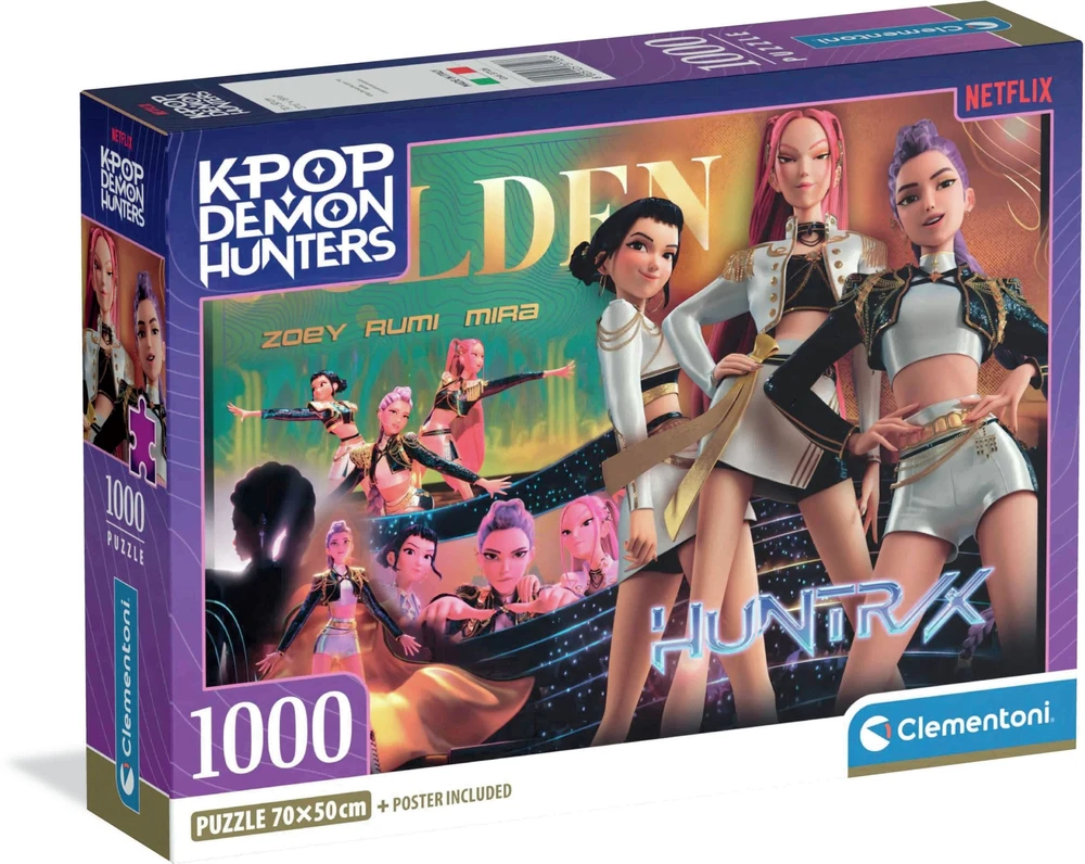 Clementoni - Dėlionė „K-Pop demonų medžiotojai 3“, 1000 detalių (I-37126)