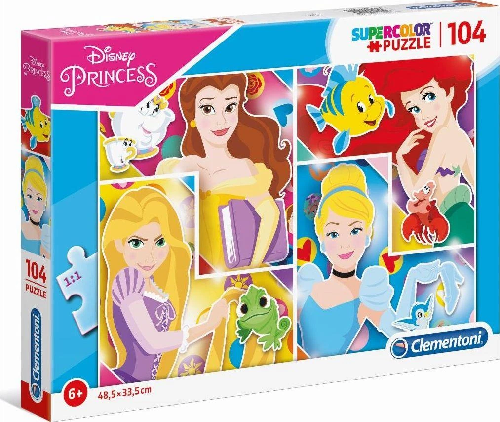 Clementoni Dėlionė 104 vnt. - Princesės