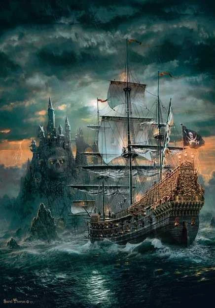 Clementoni Dėlionė 1500 vnt. - Piratų laivas