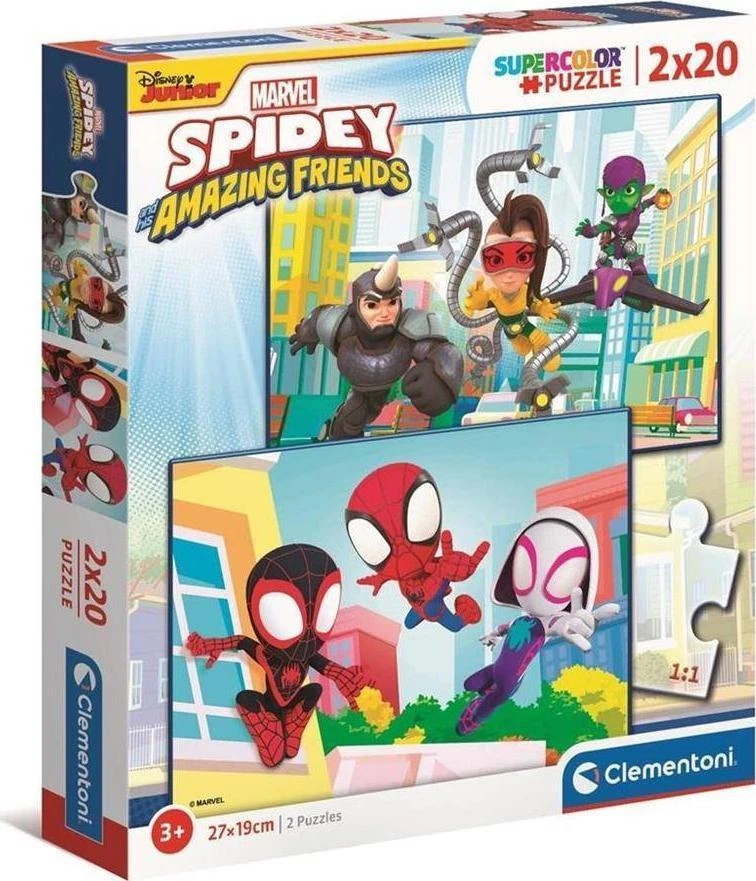 Clementoni Dėlionė 2x20 vnt. - Spidey ir bičiuliai