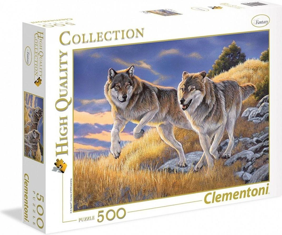 Clementoni Dėlionė 500 vnt. - Vilkai aprašymas - Prekės nuotrauka