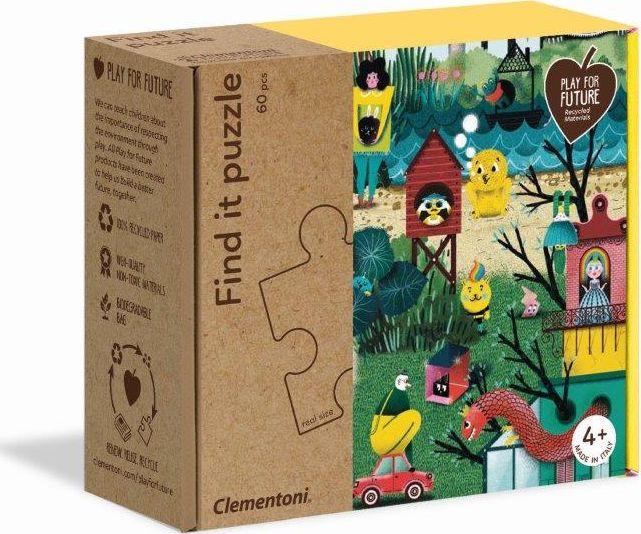 Clementoni Dėlionė 60 vnt. - Gyvūnai aprašymas - Prekės nuotrauka