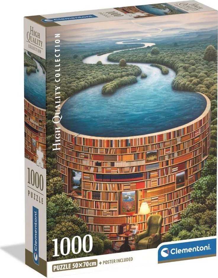 Clementoni Dėlionė 1000 vnt. - Biblioteka