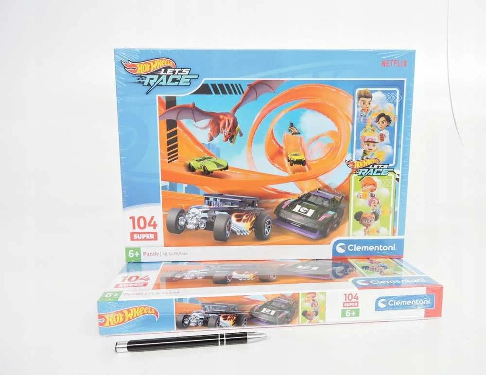Clementoni Dėlionė 104 vnt. - Hot Wheels
