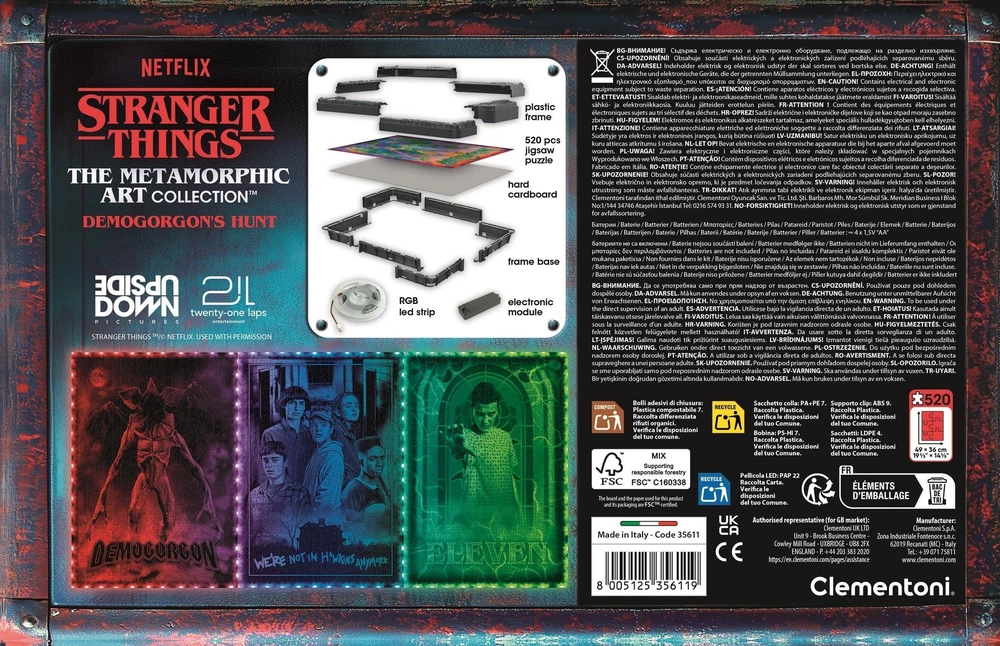 Clementoni Dėlionė Stranger Things Demogorgon’s Hunt 35611,520