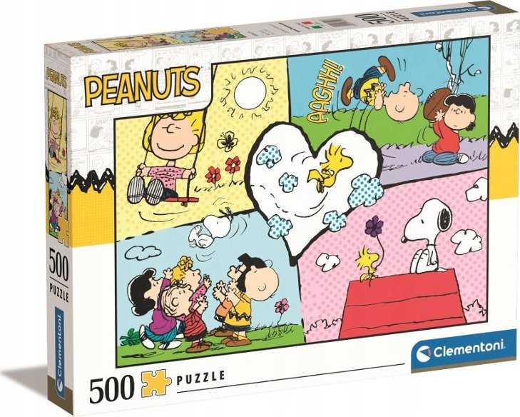Clementoni Dėlionė 500 vnt. - Riešutėliai "Peanuts"