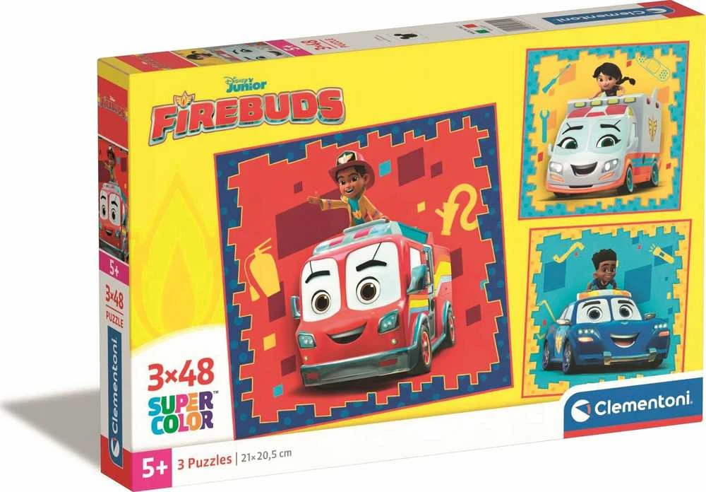 Clementoni Dėlionė 3x48 vnt. - Firebuds