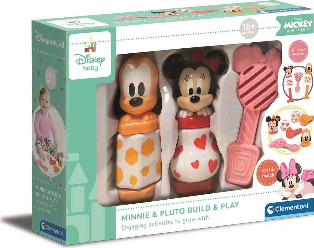 Clementoni žaislai CLE BABY Disney Minnie Build and Play 17842