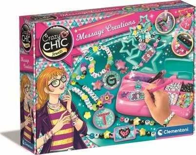 Karoliukų rinkinys papuošalams kurti Clementoni Crazy Chic Letter Jewelery Studio