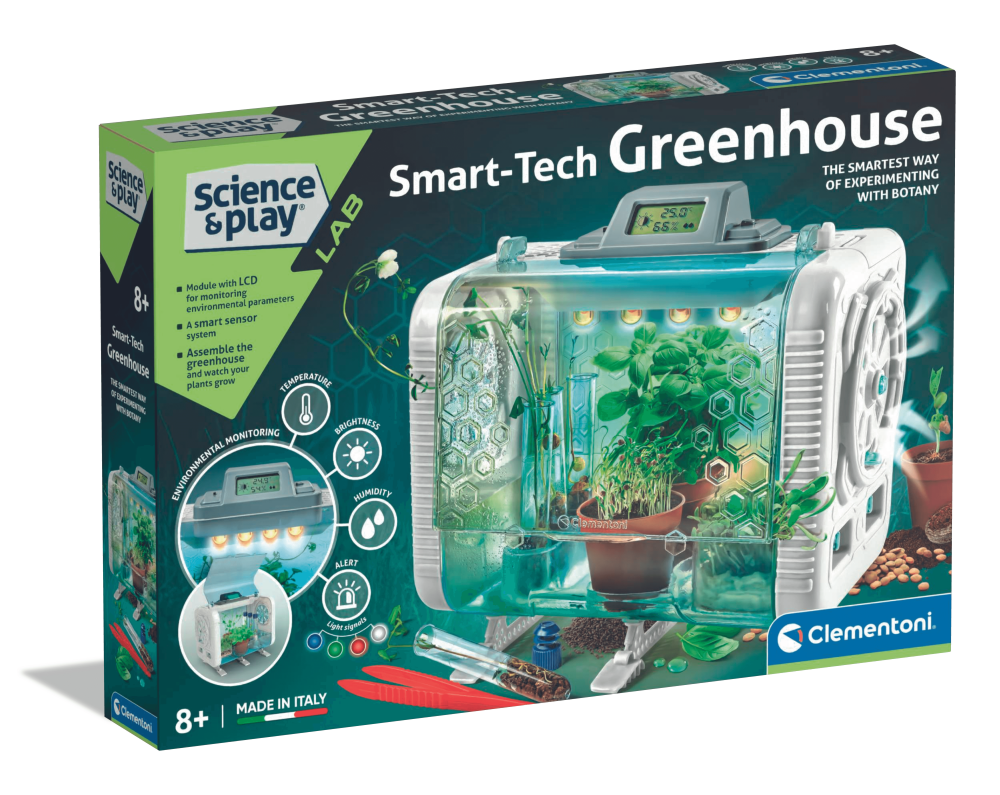 CLEMENTONI SCIENCE & PLAY technologinis šiltnamis, 75144BL aprašymas - Prekės nuotrauka CLEMENTONI SCIENCE & PLAY technologinis šiltnamis, 75144BL aprašymas - Prekės nuotrauka