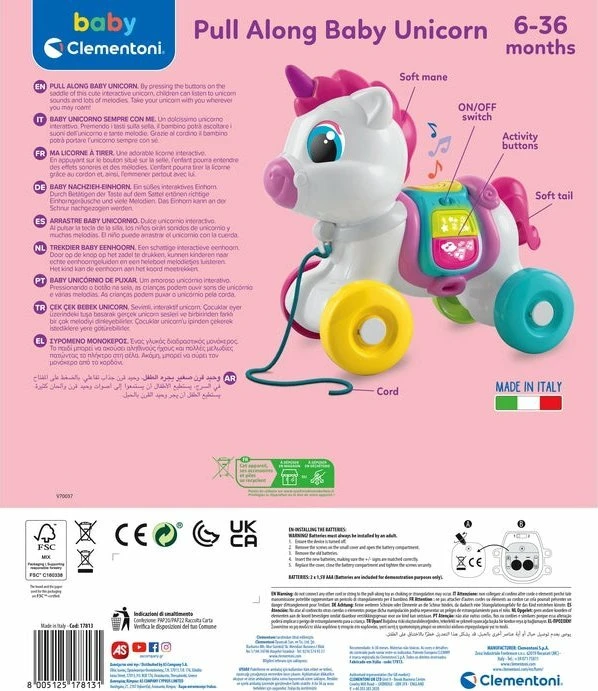 Lavinimo žaislas Clementoni Play Along Baby Unicorn