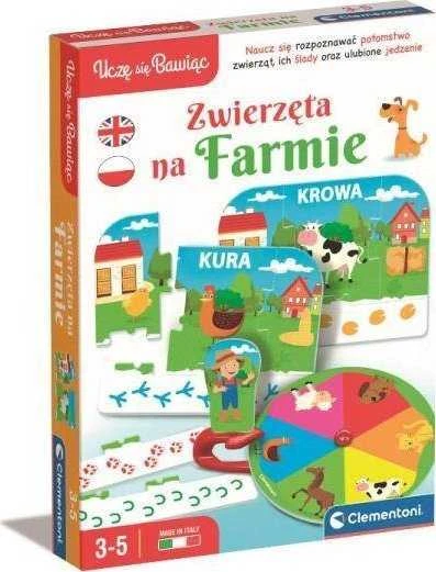 Clementoni Edukacinis žaidimas vaikams Ūkio gyvūnai, spalvotas