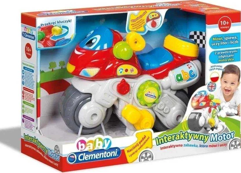 Clementoni Interaktyvus spalvotas mokomasis motociklas Igorek