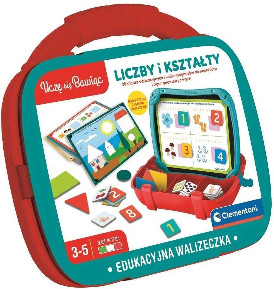 Clementoni Žaislai CLE walizeczka edukacyjna kształty i liczby 50392