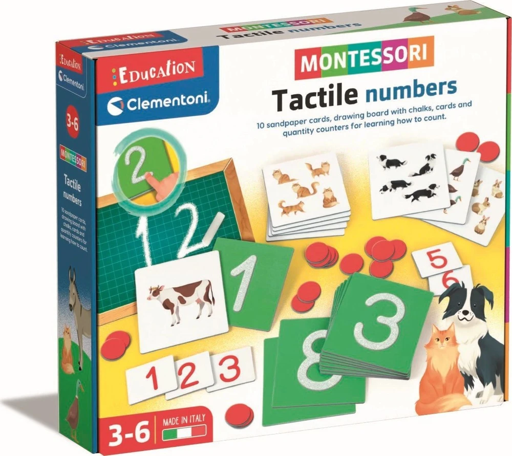 Edukacinis žaislas Clementoni Tactile Numbers 50737