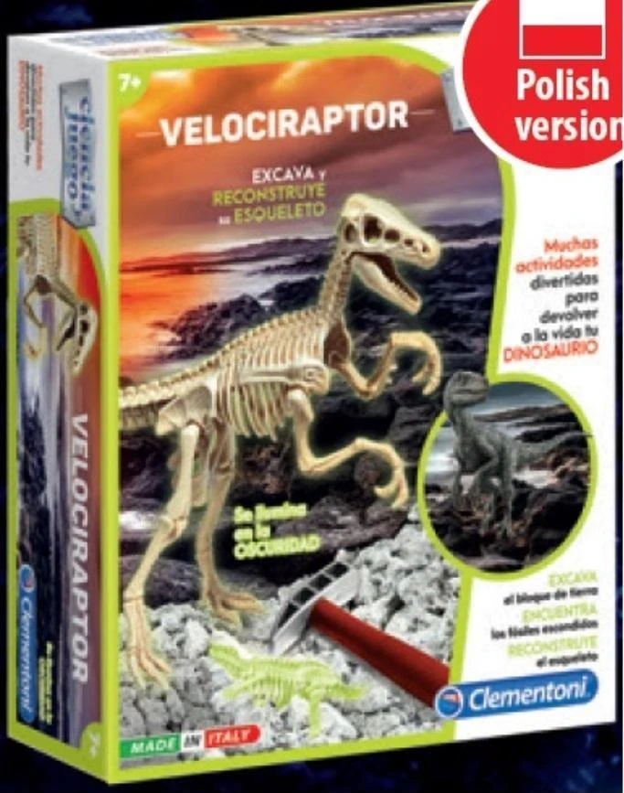 Clementoni Velociraptor fosilijos