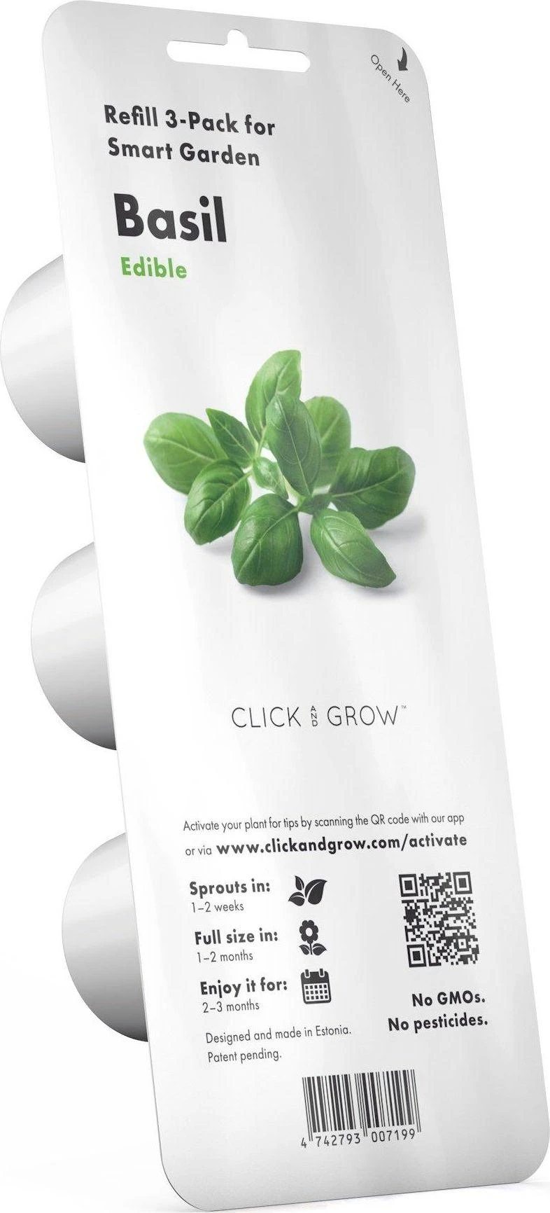 Click and Grow Smart Home 3 vnt. papildymas - bazilikų sėklos