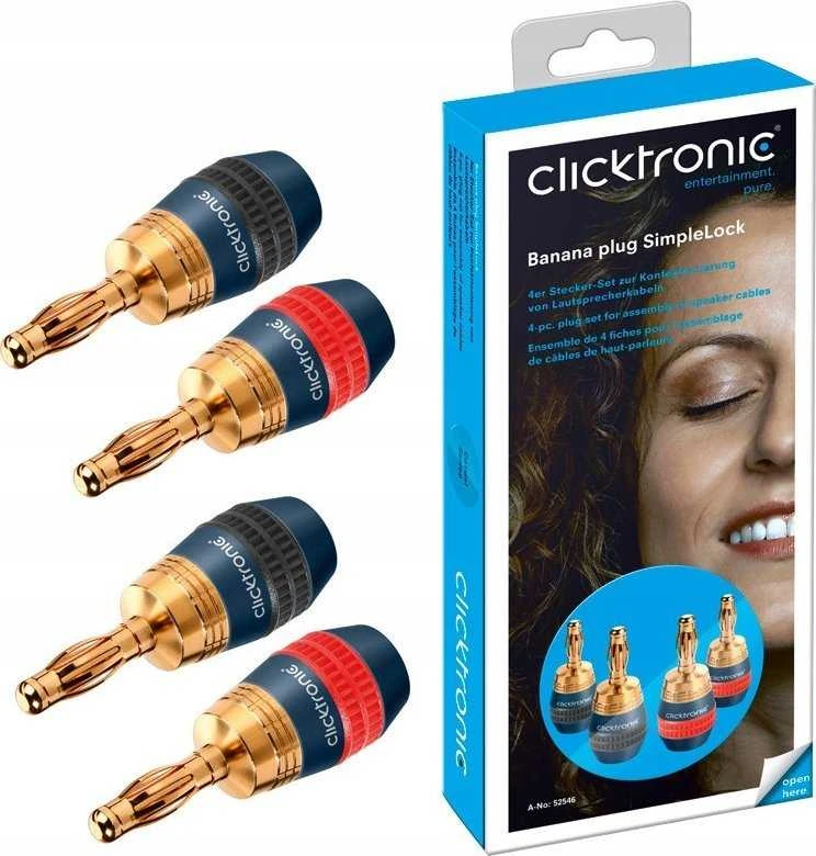 Clicktronic Banana kištukas SimpleLock