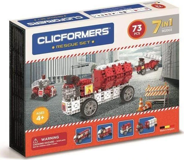 Clics žaislai Clics Blocks CLICFORMERS 70el Fire Department (802003)