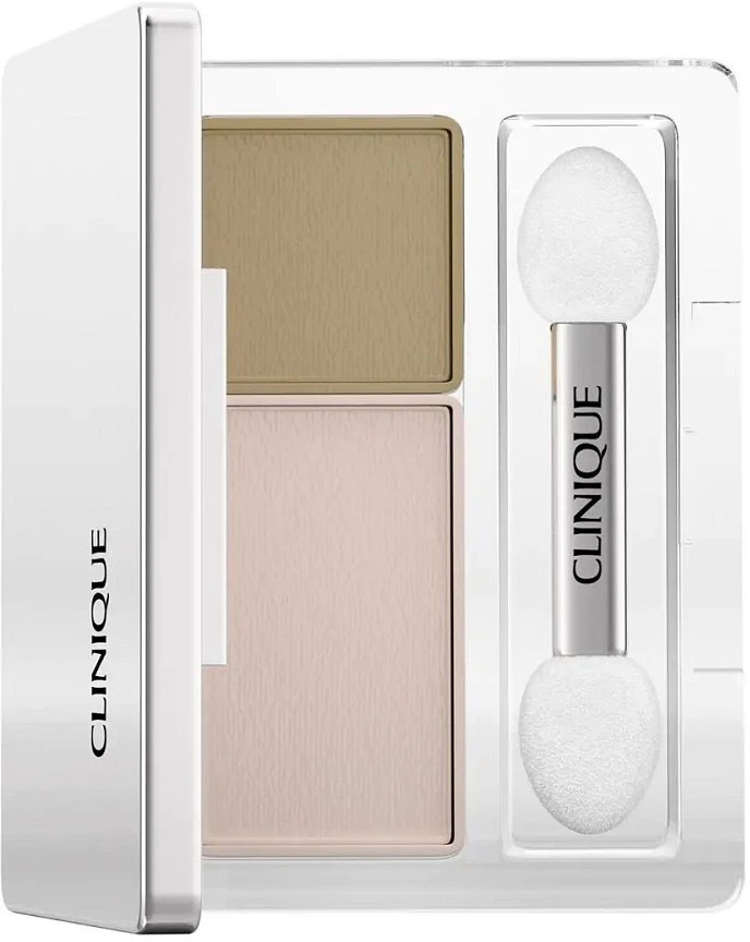 „Clinique All About Shadow™ Duo Seashell“ akių šešėliai Rožinė/Rudai ruda satininė 1.7g