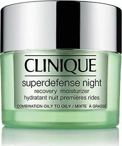 Clinique Superdefense Night Recovery atstatantis naktinis veido kremas mišriai / riebiai odai, 50 ml