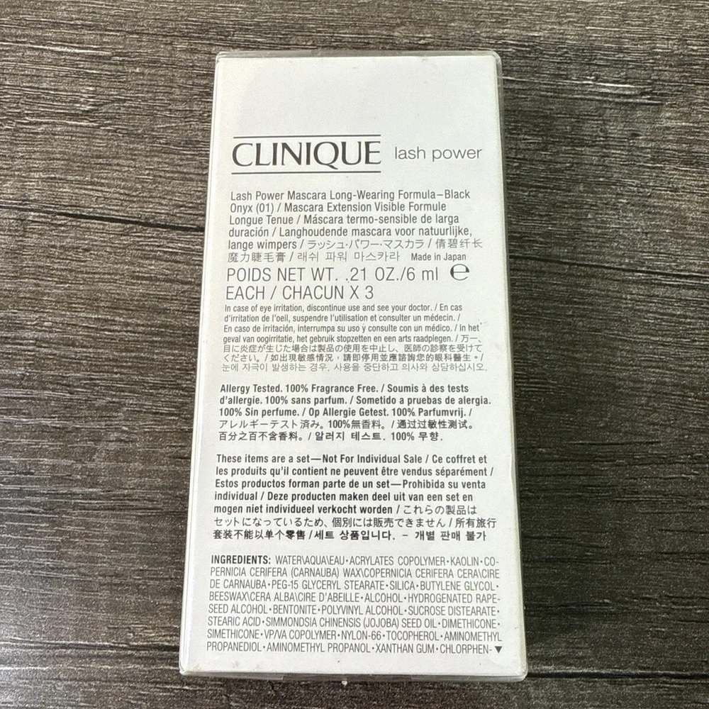 Clinique Lash Power Blakstienų tušas Trio, 18 ml