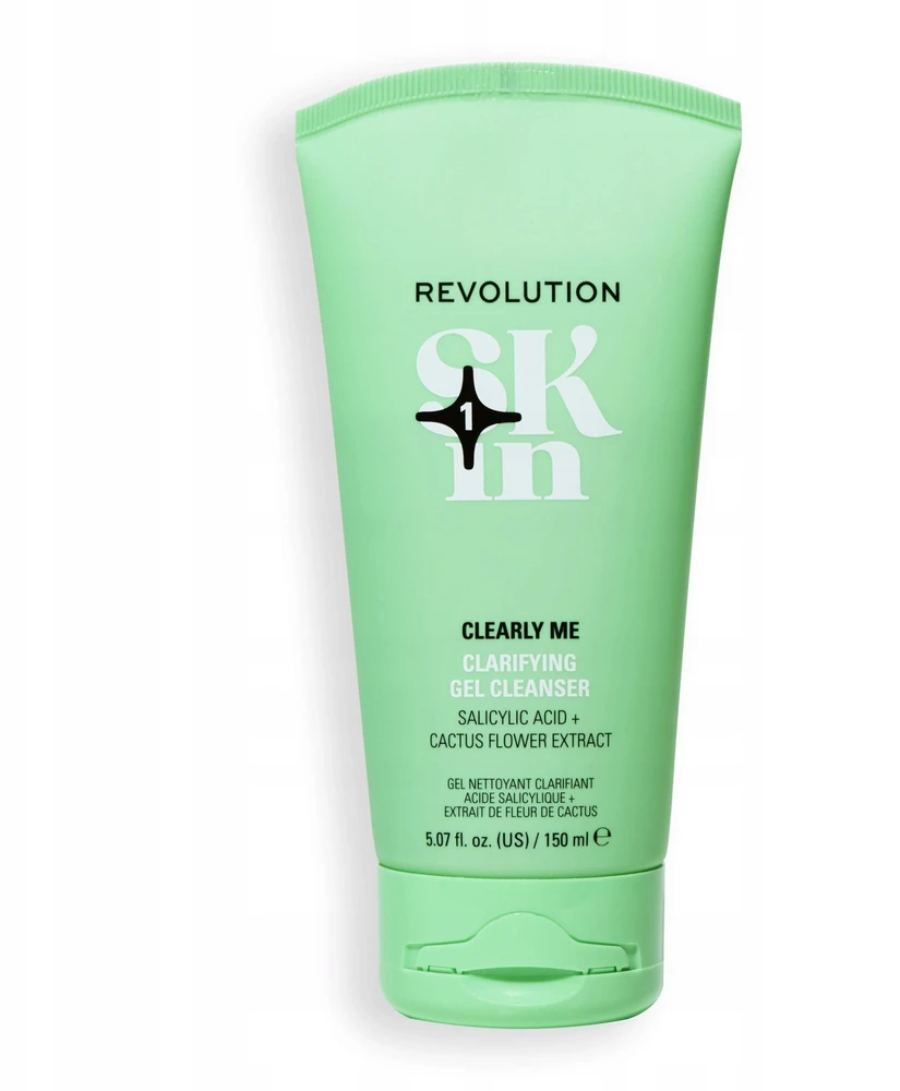 „Revolution Skincare Clearly Me“ 2 % salicilo rūgšties valomasis veido gelis, pašalina nešvarumus, 150 ml