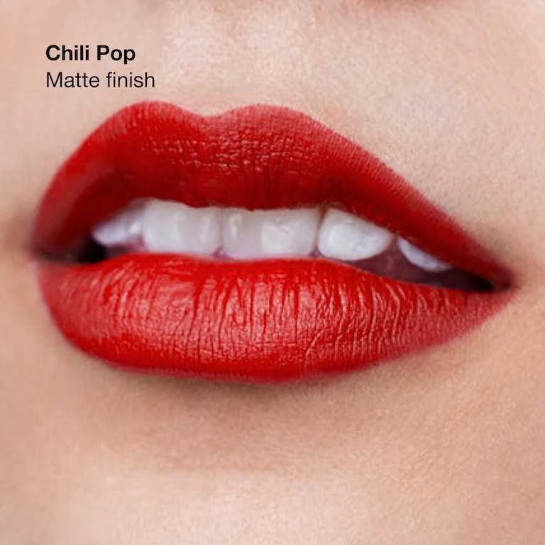 Clinique Pop Longwear matiniai lūpų dažai Chilli Pop 3, 9 g