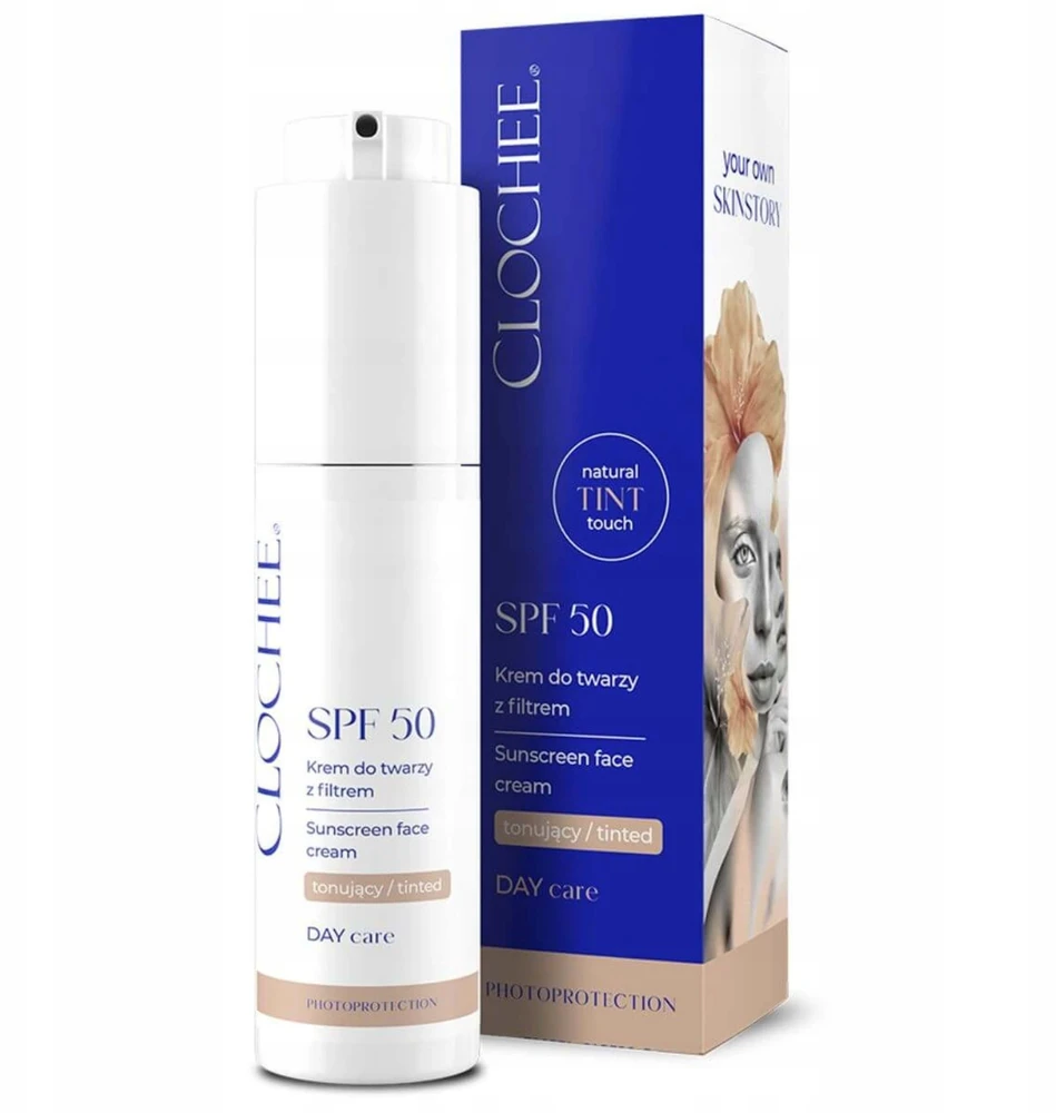 Clochee Tonuotas veido kremas su SPF50 50 ml