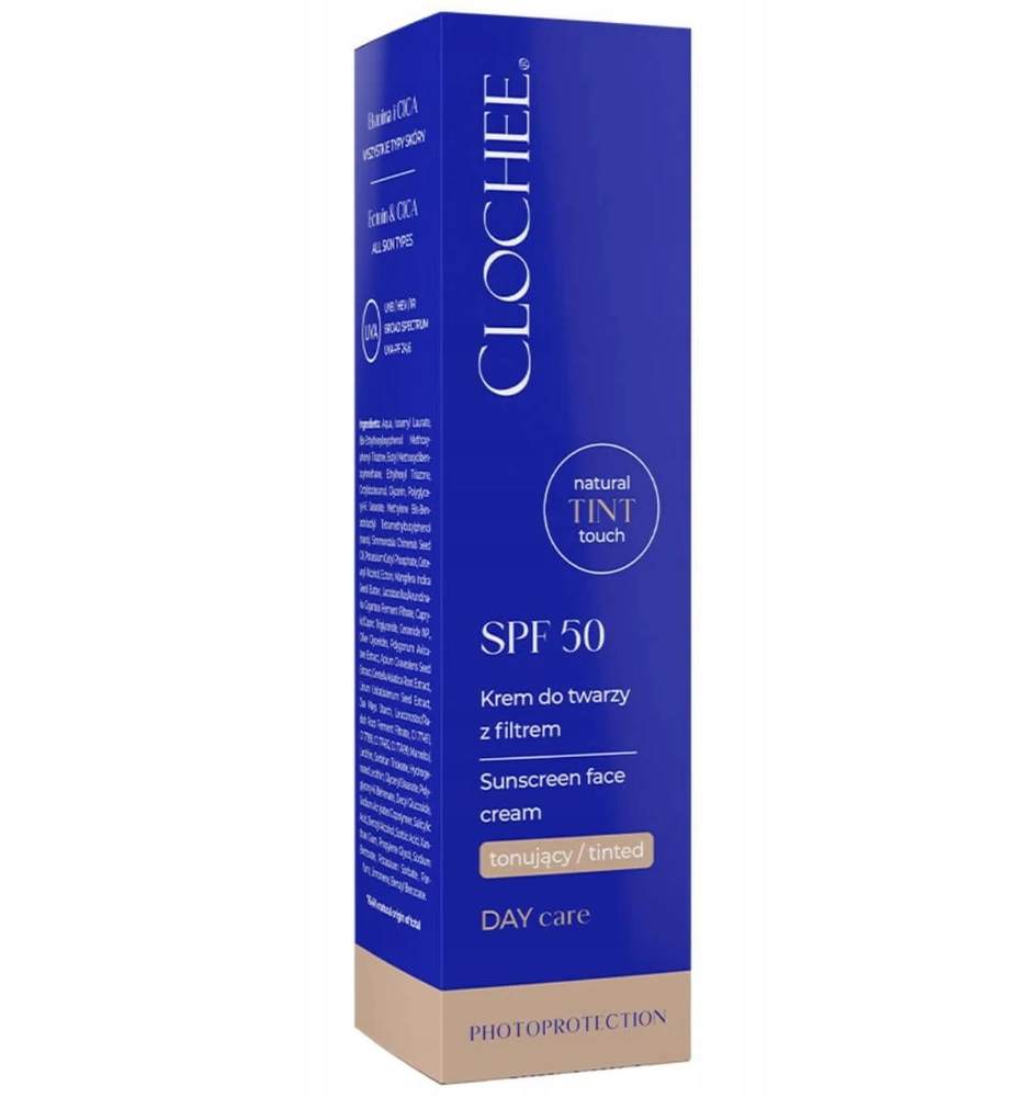 Clochee Tonuotas veido kremas su SPF50 50 ml