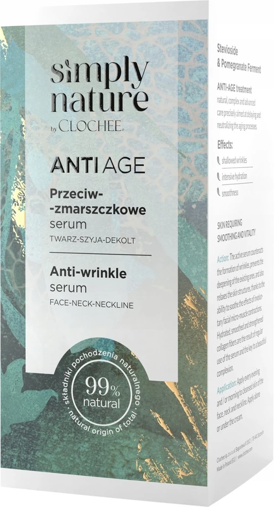 Clochee „Simply Nature“ raukšlių serumas 30 ml