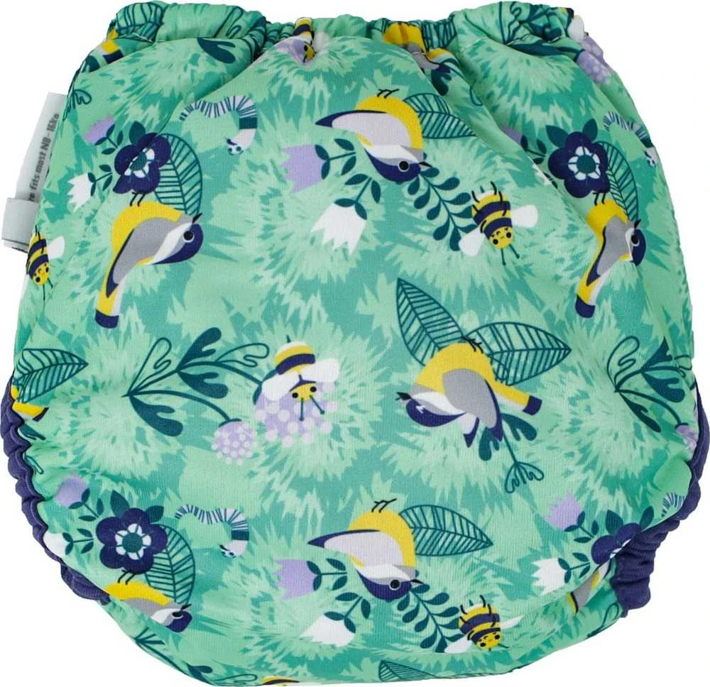 Close Caboo daugkartinės sauskelnės Pop-in AIO Round the Garden 4.5-16 kg, 1 vnt.