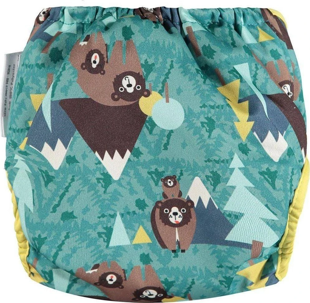 Close Caboo daugkartinės sauskelnės Pop-in AIO Bear 4.5-16 kg, 1vnt.