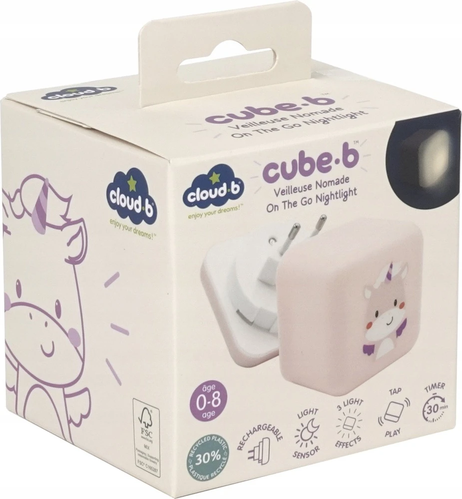 Cloud B Cube B Vienaragis Lily rožinė