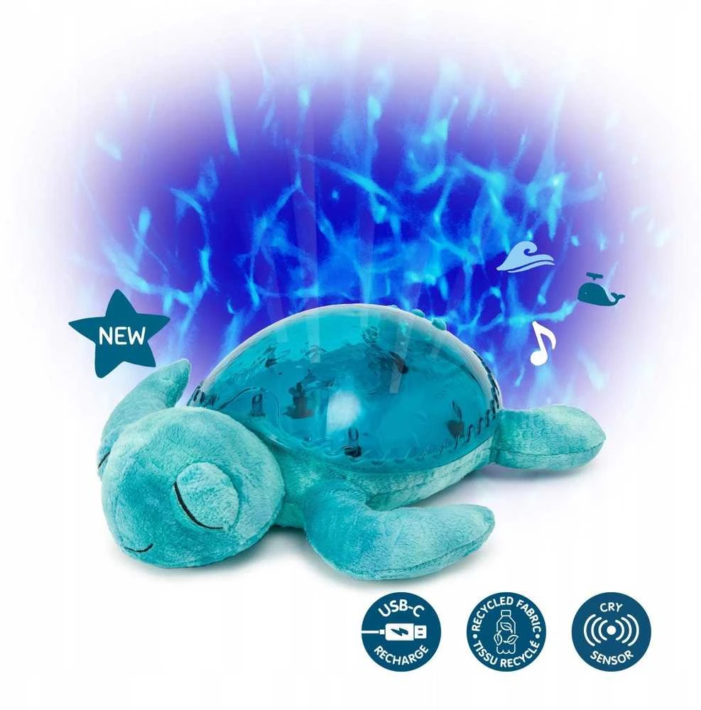 Cloud B migdukas projektorius su garsais Tranquil Turtle, mėlynos spalvos