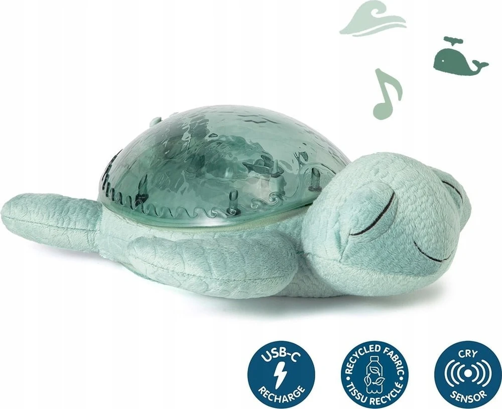Cloud B migdukas projektorius su garsais Tranquil Turtle, žalios spalvos