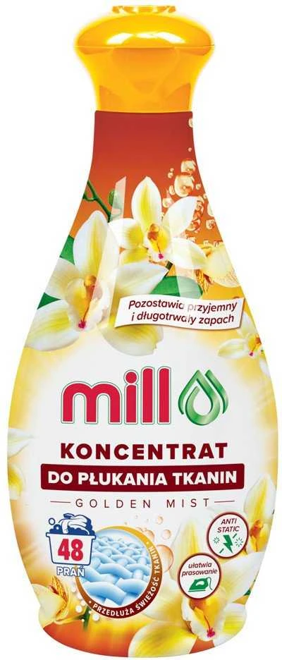 Madonis MILL Audinių minkštiklio koncentratas GOLDEN MIST 1,3 l, 48 skalavimai