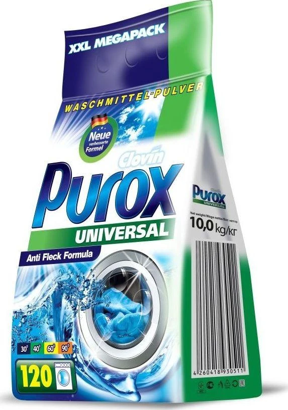 Clovin Skalbimo milteliai PUROX, UNIVERSAL, 10 kg
