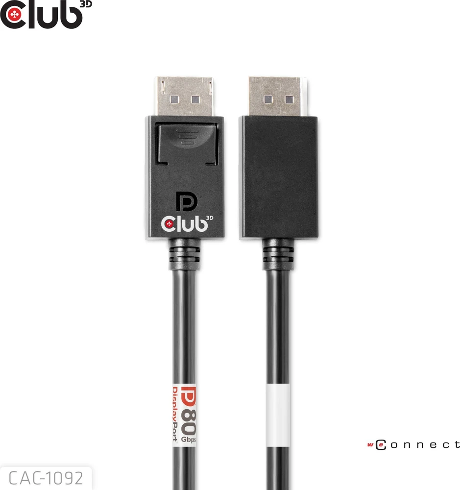 Club 3D CLD CLUB3D CAC-1092 „DisplayPort“ kabelis 1,6 m Juoda