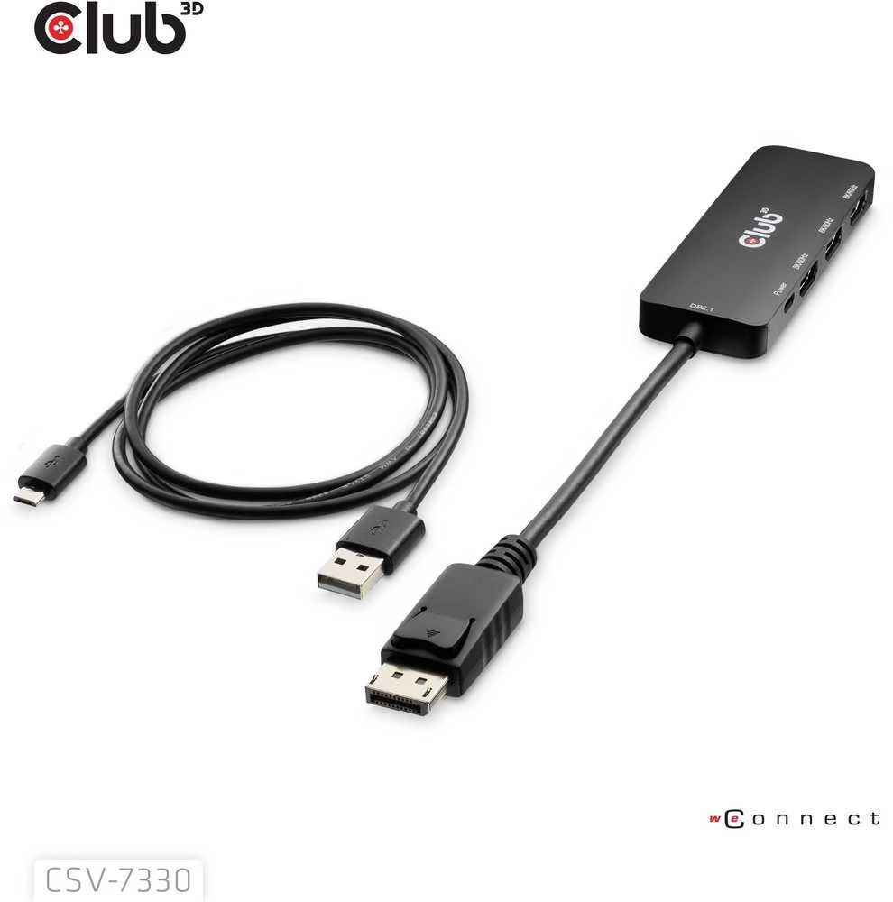 „Club 3D CLUB3D CSV-7330 DisplayPort“ šakotuvai ir koncentratoriai