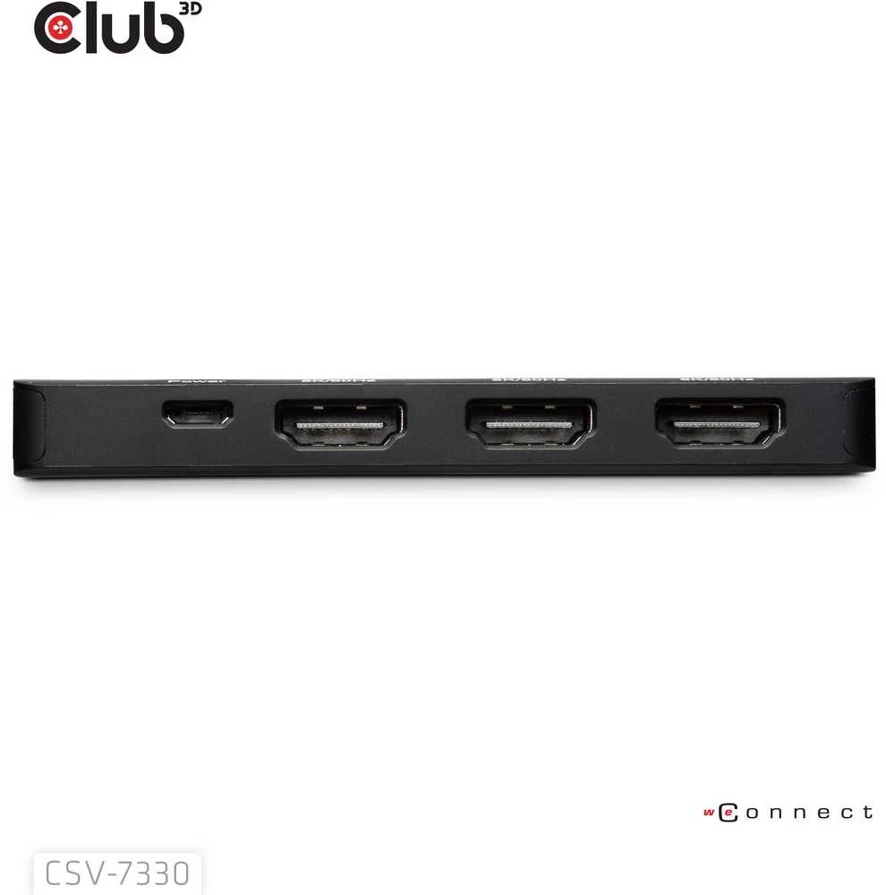 „Club 3D CLUB3D CSV-7330 DisplayPort“ šakotuvai ir koncentratoriai