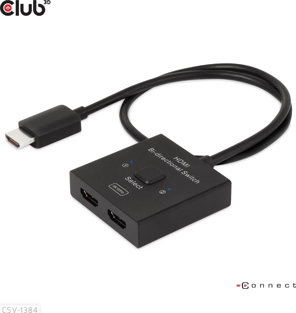 Club 3D CLD CLUB3D CSV-1384 KVM jungiklis Juoda