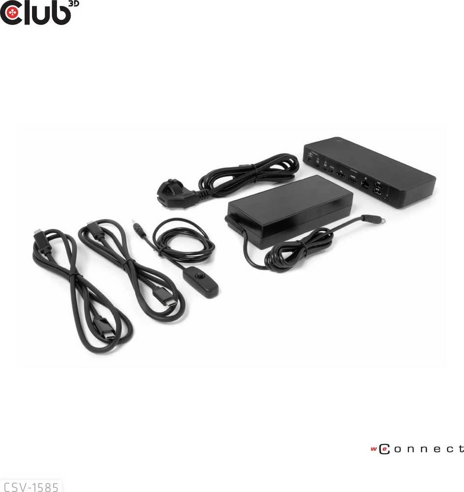 Club 3D Club3D KVM jungiklis 4K60Hz 2x USB-C> HDMI/DP/3xUSB/2xUSB-C/LAN mažmeninė prekyba