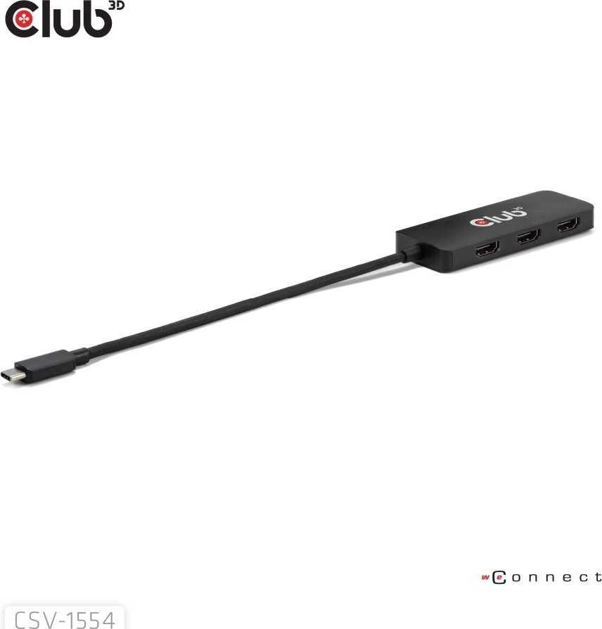 Club 3D Club3D MST-Hub USB 3.2 Typ C > 3x HDMI 4K60Hz St/Bu mažmeninė prekyba