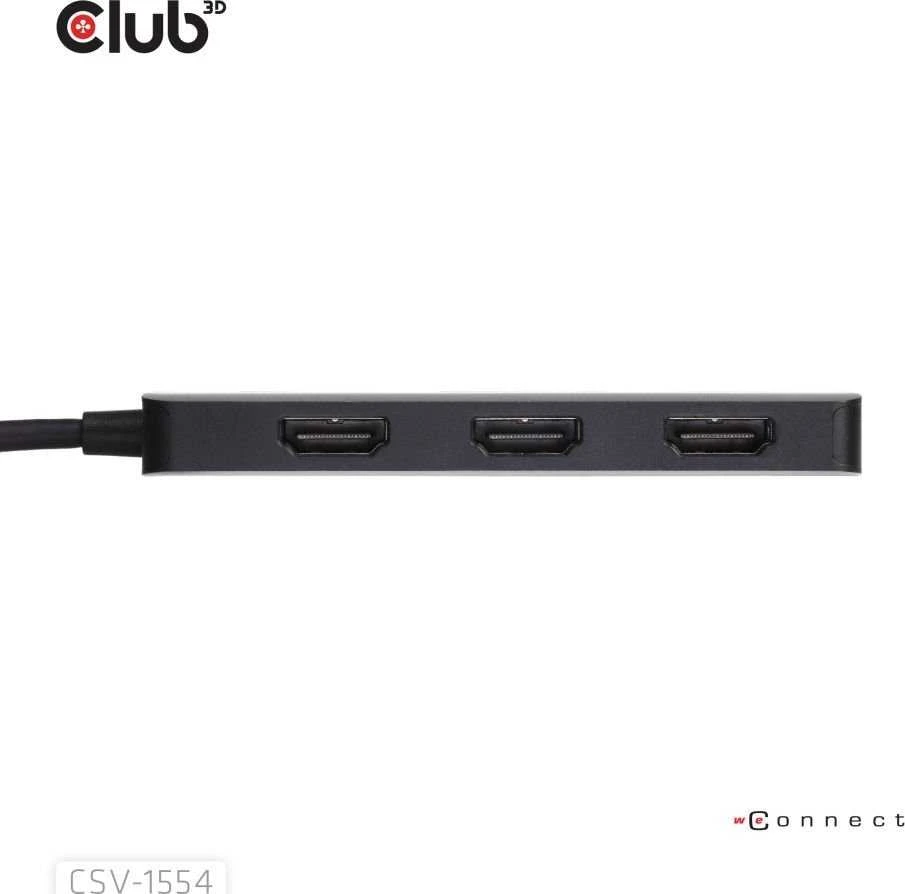 Club 3D MST-Hub trijų HDMI jungčių adapteris