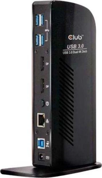 „Club 3D SenseVision“ dvigubo ekrano 4K USB 3.0 stotis / replikatorius (CSV-1460)