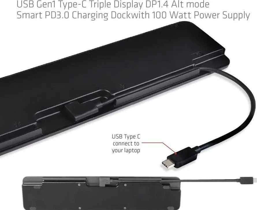 Club 3D CSV-1565 doko stotelė su integruotu USB-C laidu